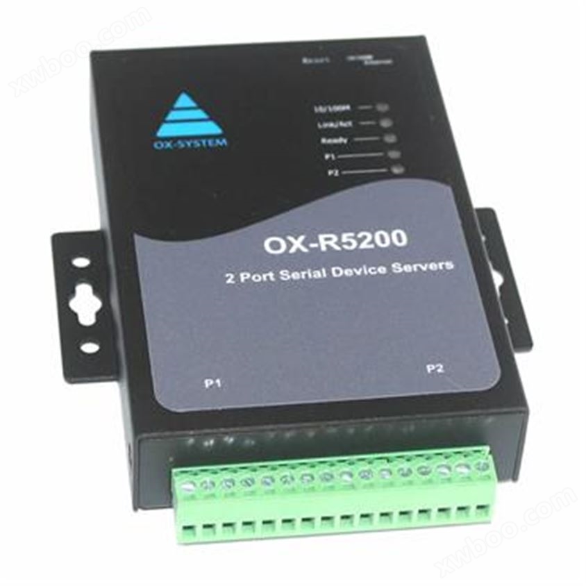 2口端子式RS485/RS422串口服务器 OX-R5202T