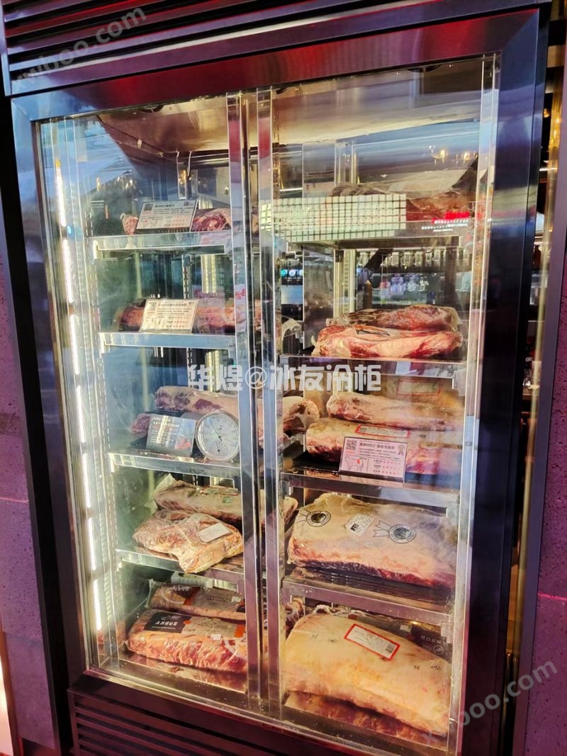 双门四面玻璃牛肉展示柜牛肉冷藏保鲜柜(图13)