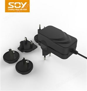 产品编号 SOY397-112V1.5A可换头电源适配器