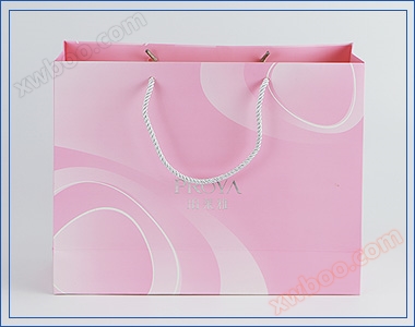 珀莱雅-化妆品白卡手提袋彩色