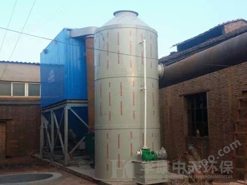 华康环保为辽宁生产的4吨锅炉除尘器现场安装图