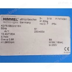 优势供应进口HIMMEL电机KL75.01-SP/2-M12K